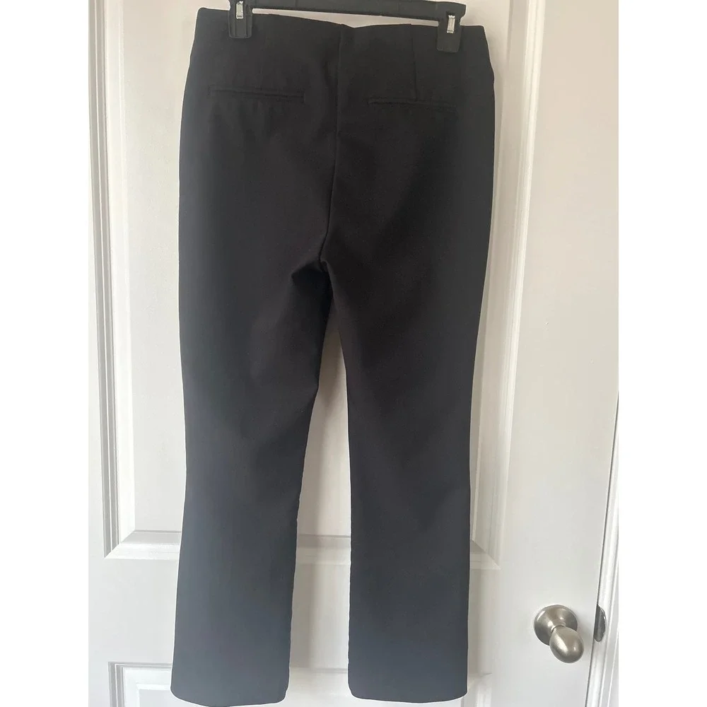 Rachel Zoe Black Pintuck Front Pull On Trousers Dress Pants Womens Size 6 - Picture 4 of 4